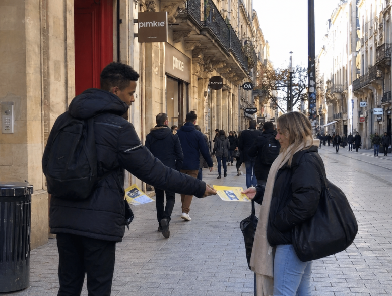agence distribution flyers bordeaux gironde 33