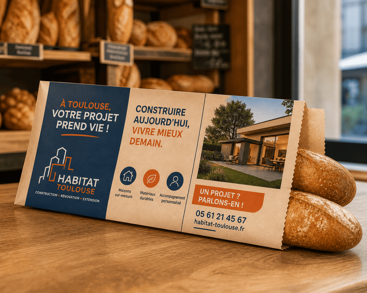 Sac à pain publicitaire à Toulouse : votre support de visibilité locale